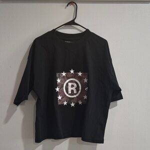 Scuffers Black Short Sleeve Logo Tee with Star